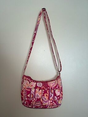 Vintage Vera Bradley RASPBERRY FIZZ Mini Cargo Sling LIBBY Rare HTF Y2K